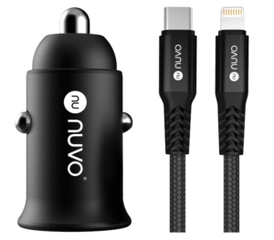NUVO POWER DELIVERY AUTÓS TELEFONTÖLTŐ LIGTHNING KÁBELLEL