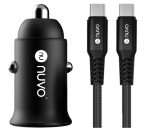 NUVO POWER DELIVERY AUTÓS TELEFONTÖLTŐ USB-C KÁBELLEL