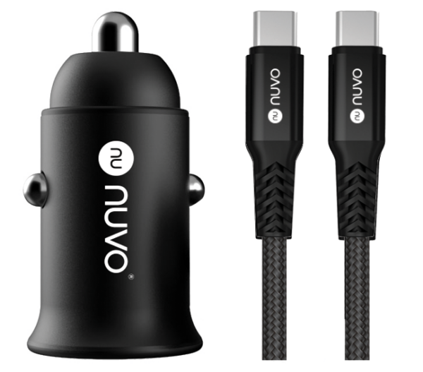 NUVO POWER DELIVERY AUTÓS TELEFONTÖLTŐ USB-C KÁBELLEL