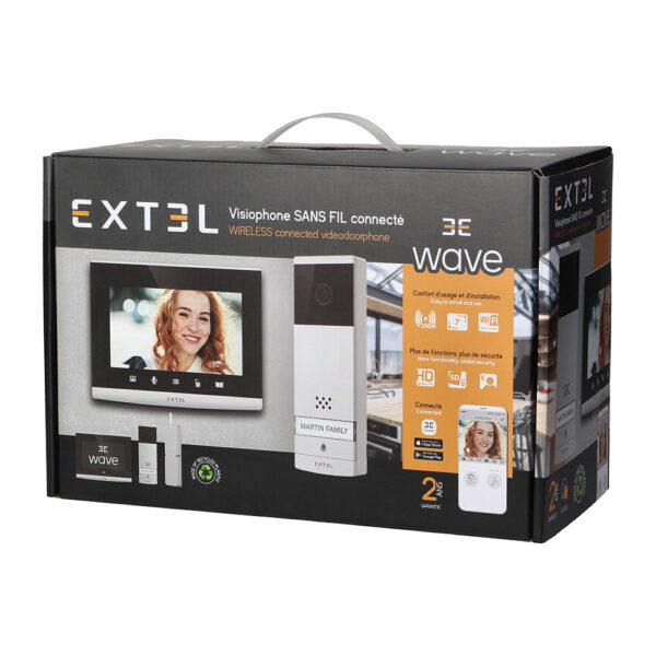 EXTEL720313 vezeték nélküli videokaputelefon szett, 7", microSD, Wi-Fi - Image 2