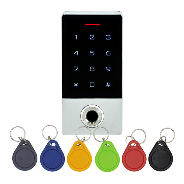 KIT-CON-FP1 érintőgombos kültéri ujjlenyomatolvasós RFID kódzár - Image 4