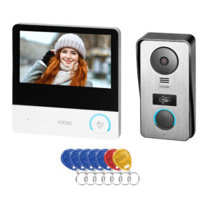 OR-VDP-60FHD 4 vezetékes videokaputelefon szett, RFID, microSD