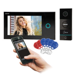 OR-VID-WI-1068/B 2 vezetékes videokaputelefon szett, 7", RFID, microSD, Wi-Fi