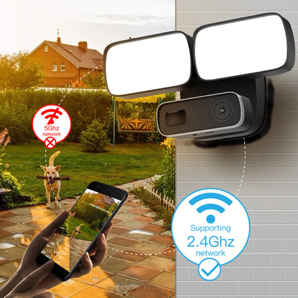 SMARTCAM-400 kültéri Wi-Fi kamera - riasztó - 2x11W reflektor - Image 2