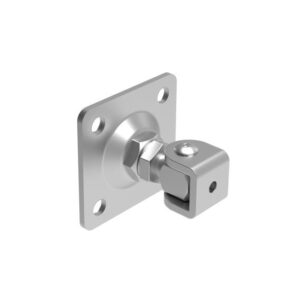 Talpas kapuforgáspont kontraanyával M20, 100x100mm INOX