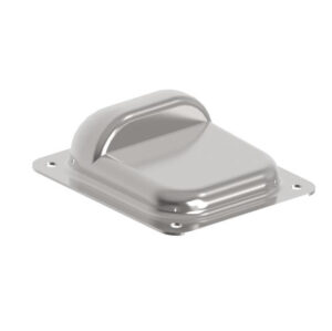 Kapuütköző INOX szárnyaskapukhoz 120x100mm