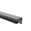 Alumínium kerítés adapter táblás kitöltésekhez 1-8mm - 6000mm