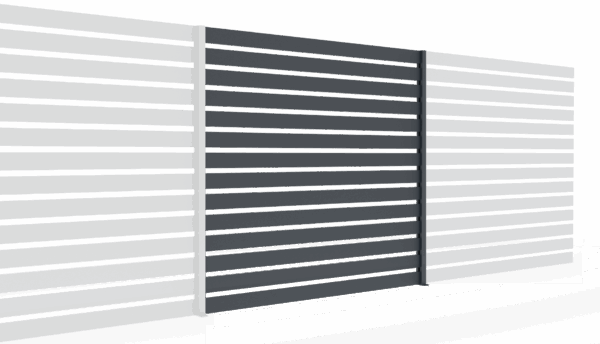 Kerítés összeállítás 20x100 léccel, 1,85x2m